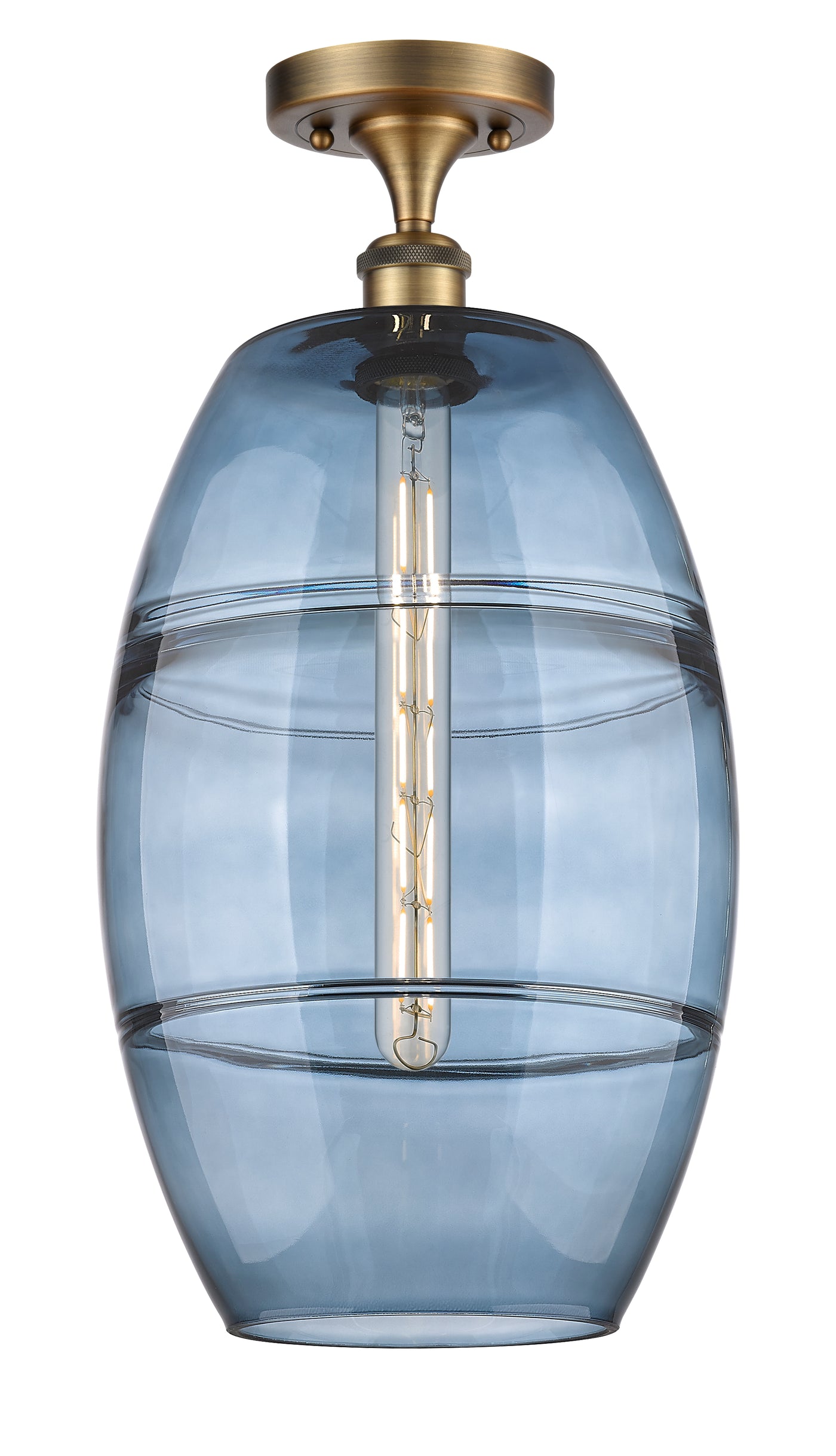 Ballston Semi-Flush Mount Cast Brass