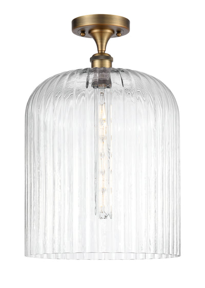 Ballston Semi-Flush Mount White Chrome