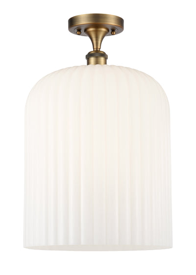 Ballston Semi-Flush Mount White Chrome