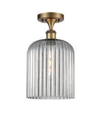Ballston Semi-Flush Mount White Chrome