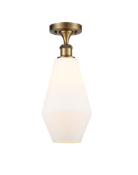 Ballston Semi-Flush Mount White Chrome