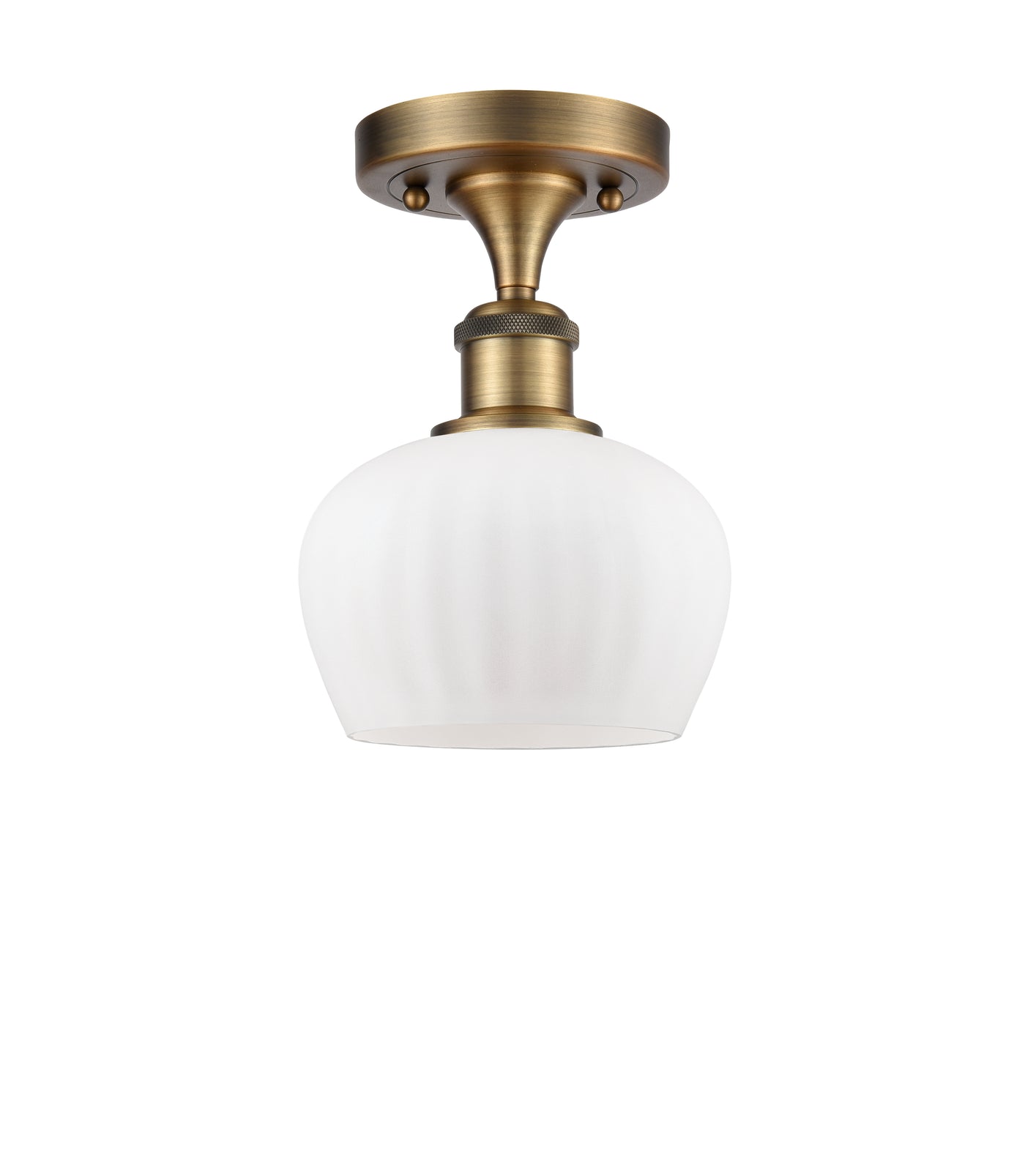 Ballston Semi-Flush Mount White Chrome