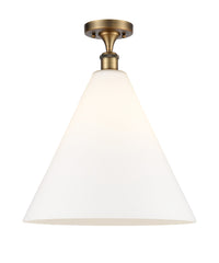 Ballston Semi-Flush Mount White Chrome
