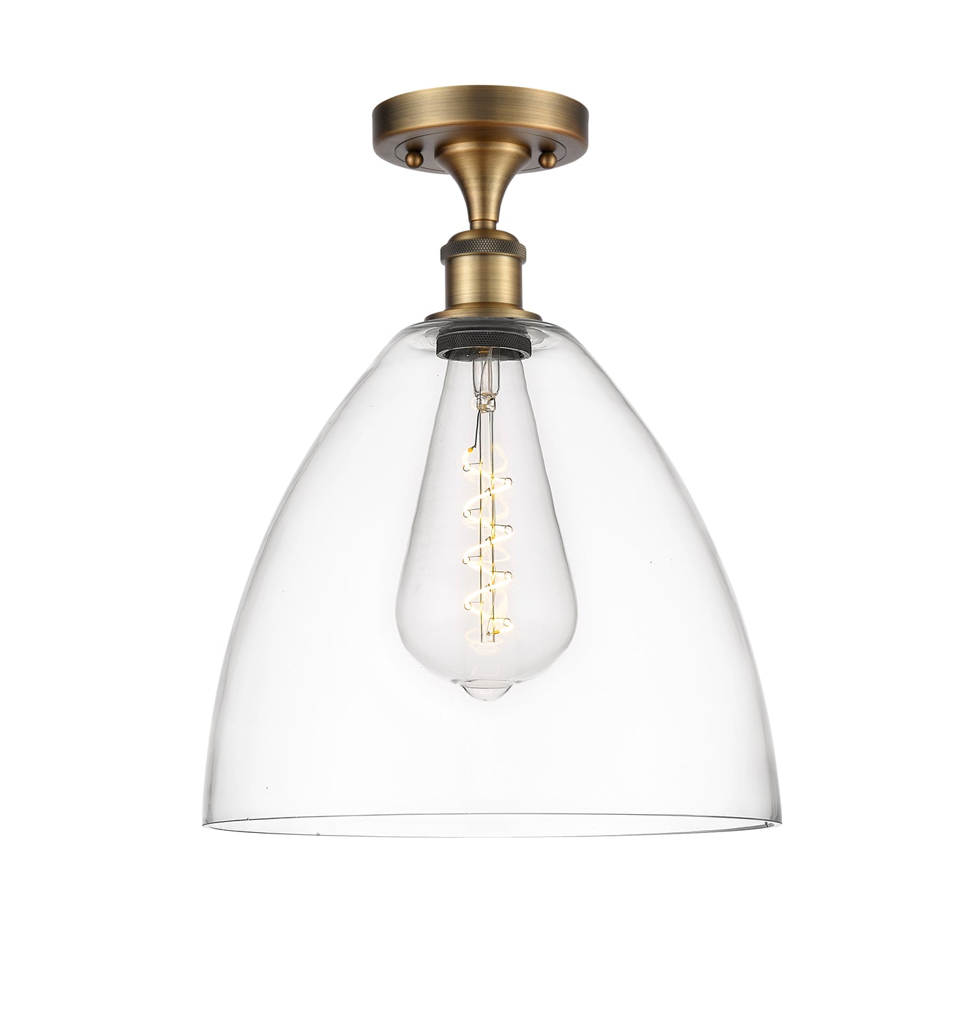 Ballston Semi-Flush Mount White Finish