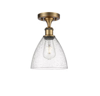 Ballston Semi-Flush Mount Seedy Glass