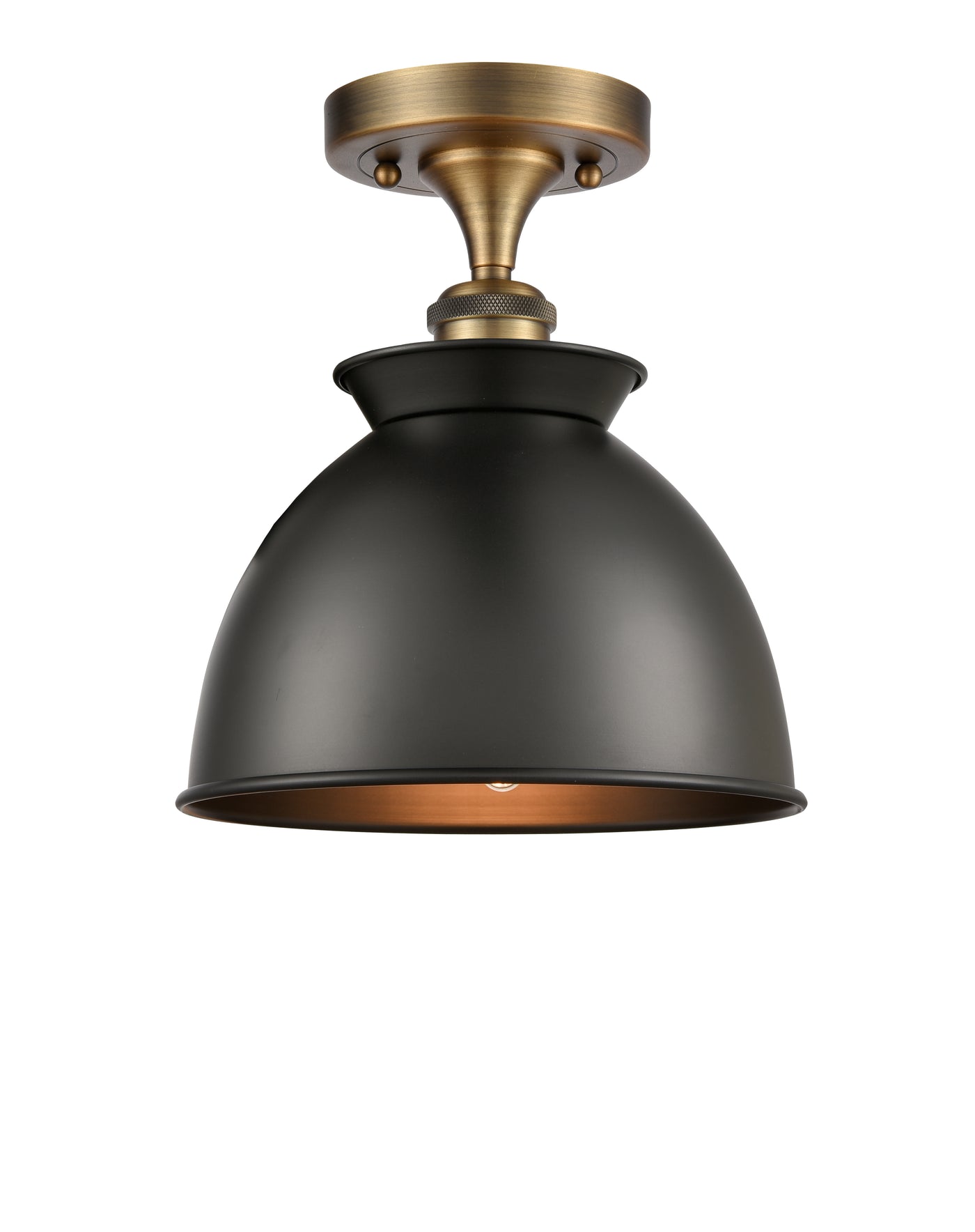 Ballston Semi-Flush Mount White Chrome