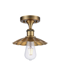 Ballston Semi-Flush Mount Cast Brass