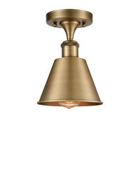 Ballston Semi-Flush Mount Cast Brass Steel