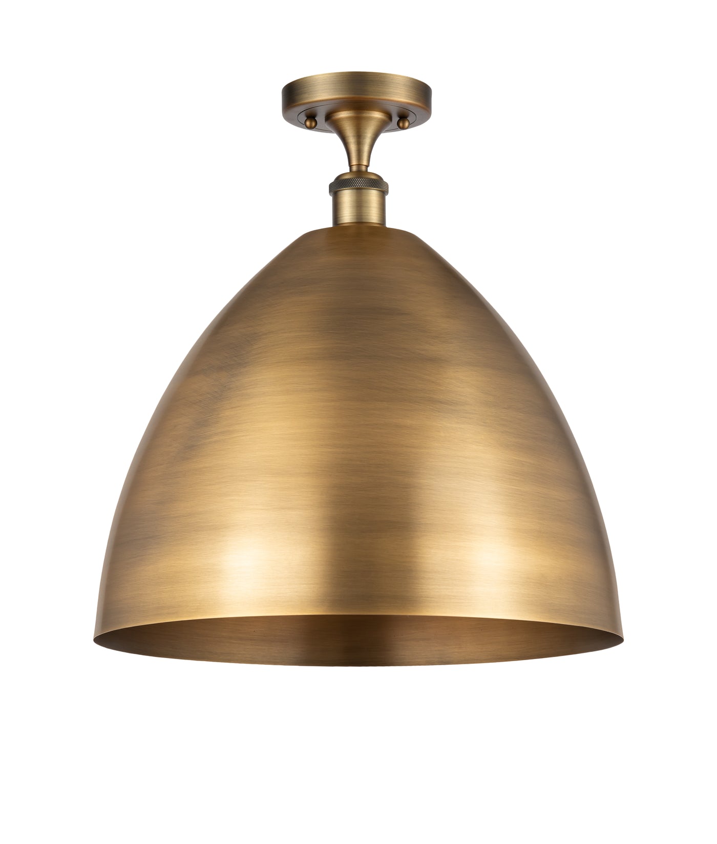 Ballston Semi-Flush Mount White Chrome