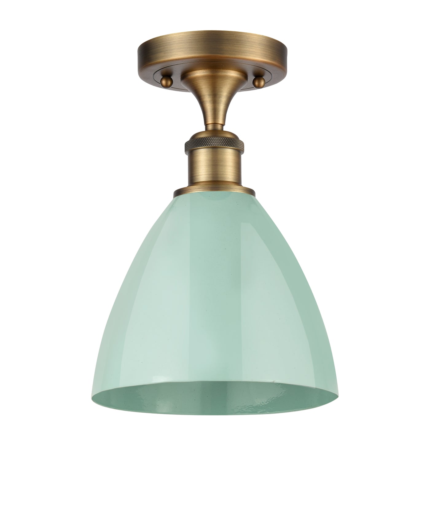Ballston Semi-Flush Mount Seafoam Shade
