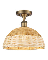 Ballston Semi-Flush Mount Brushed Satin Nickel