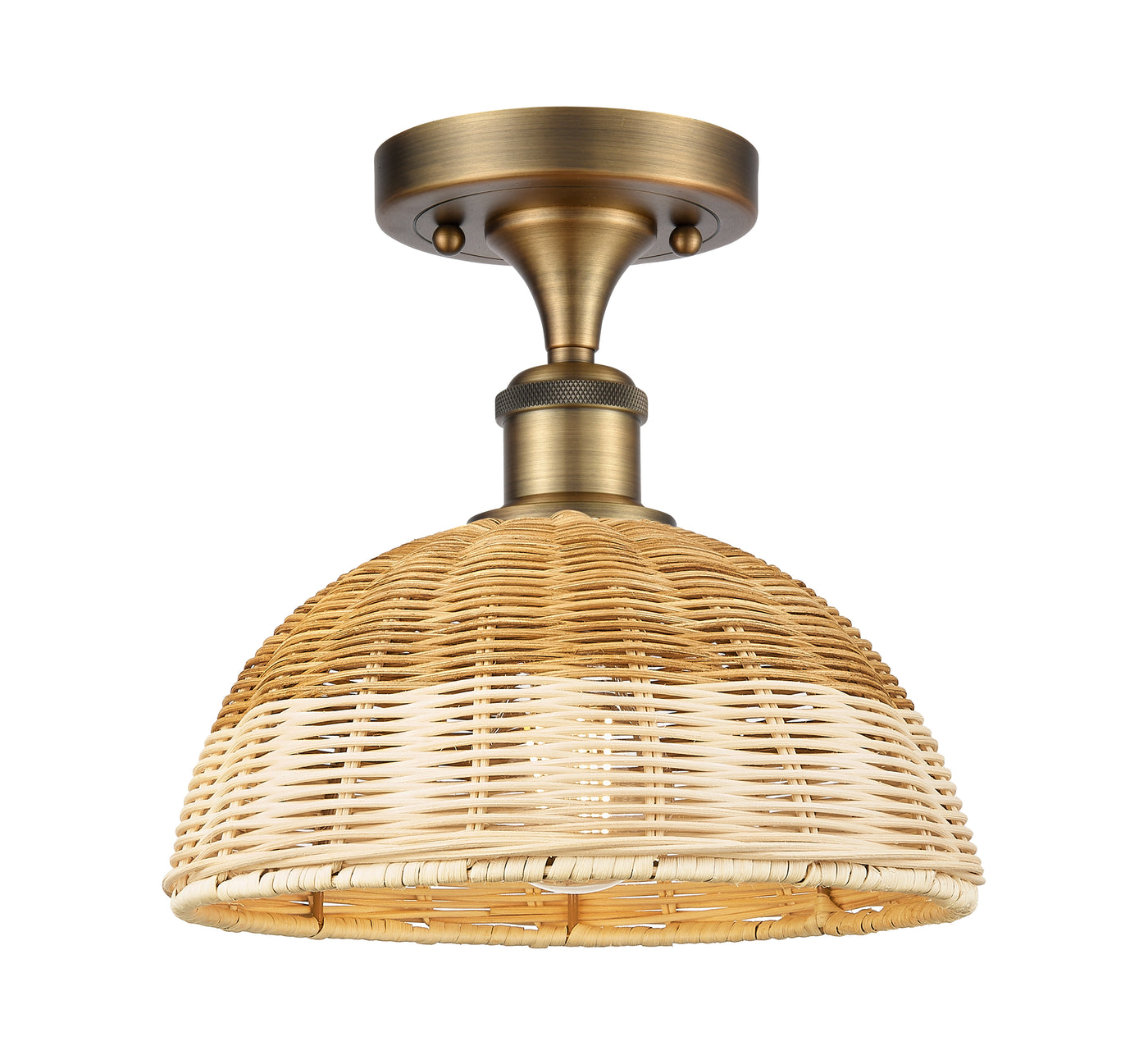 Ballston Semi-Flush Mount Brushed Satin Nickel