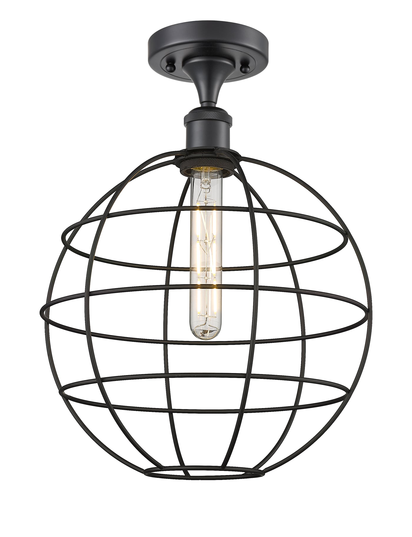 Ballston Semi-Flush Mount Satin Nickel