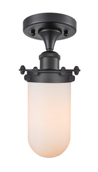 Austere Semi-Flush Mount Satin Nickel Brass
