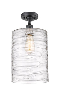 Ballston Semi-Flush Mount White Chrome