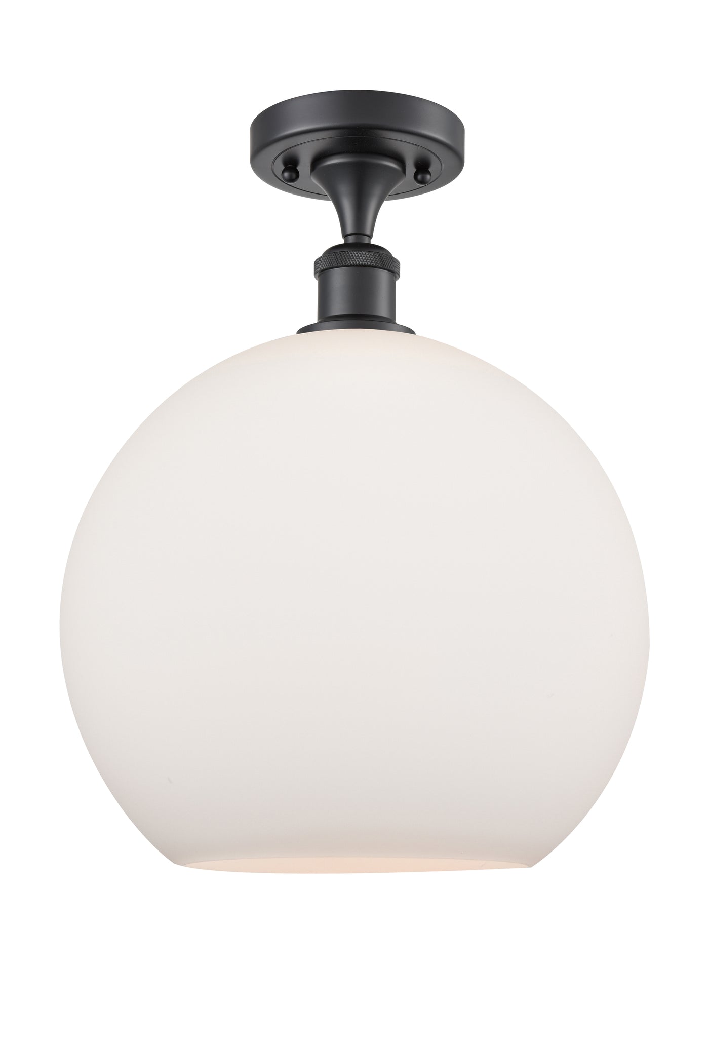 Ballston Semi-Flush Mount White Chrome