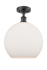 Ballston Semi-Flush Mount White Chrome