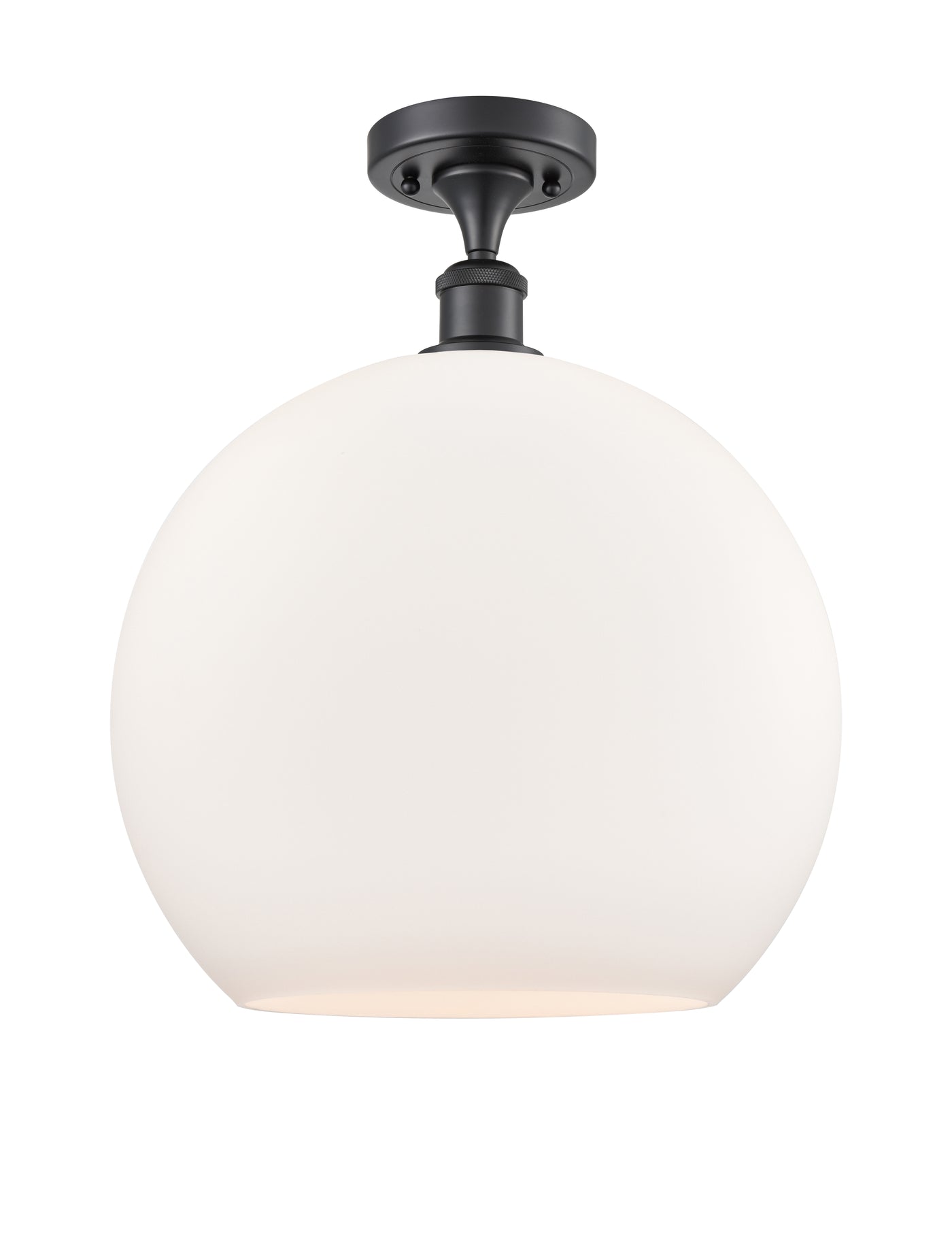 Ballston Semi-Flush Mount White Chrome