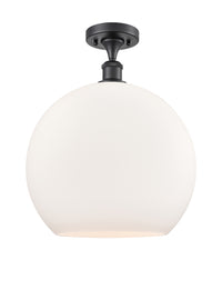 Ballston Semi-Flush Mount White Chrome
