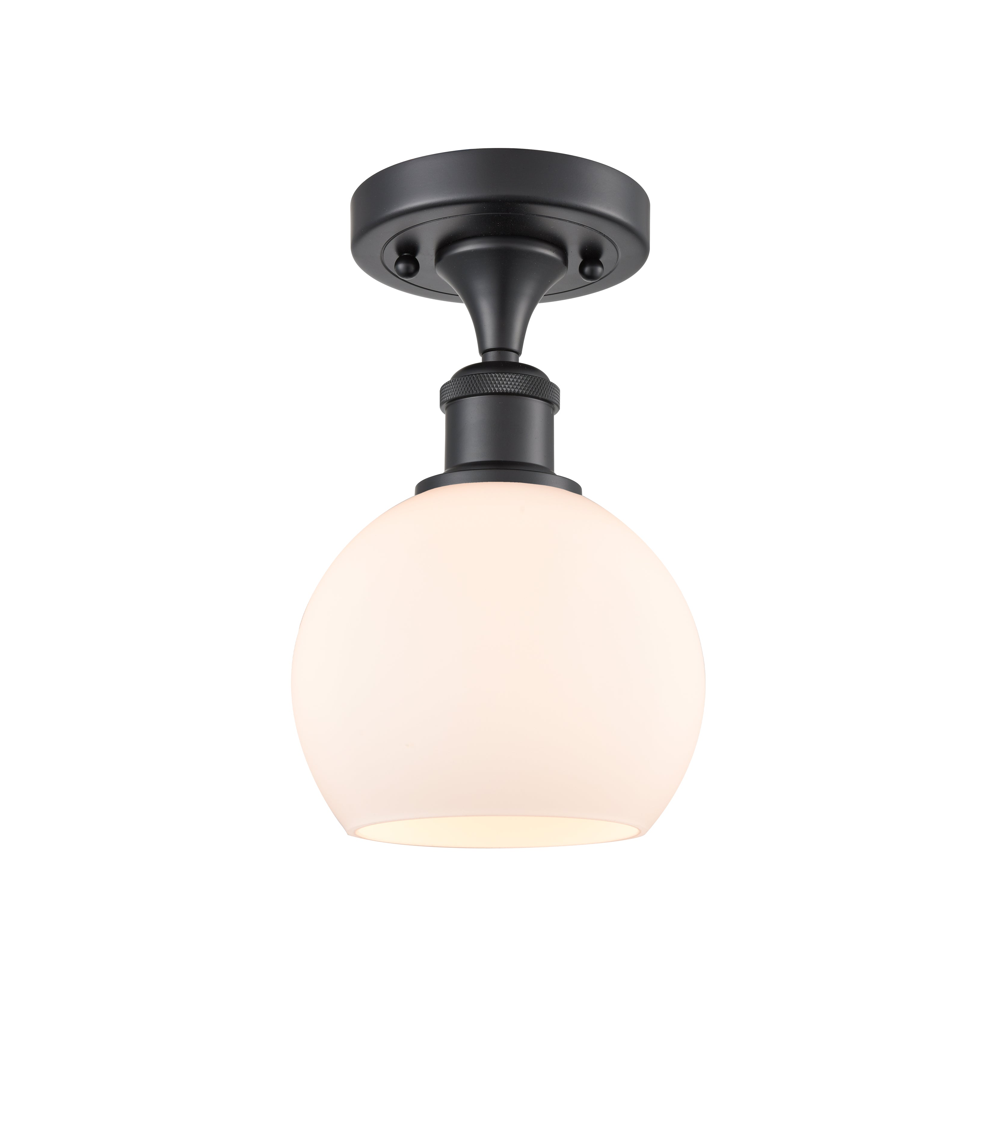 Ballston Semi-Flush Mount White Chrome