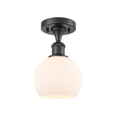 Ballston Semi-Flush Mount White Chrome