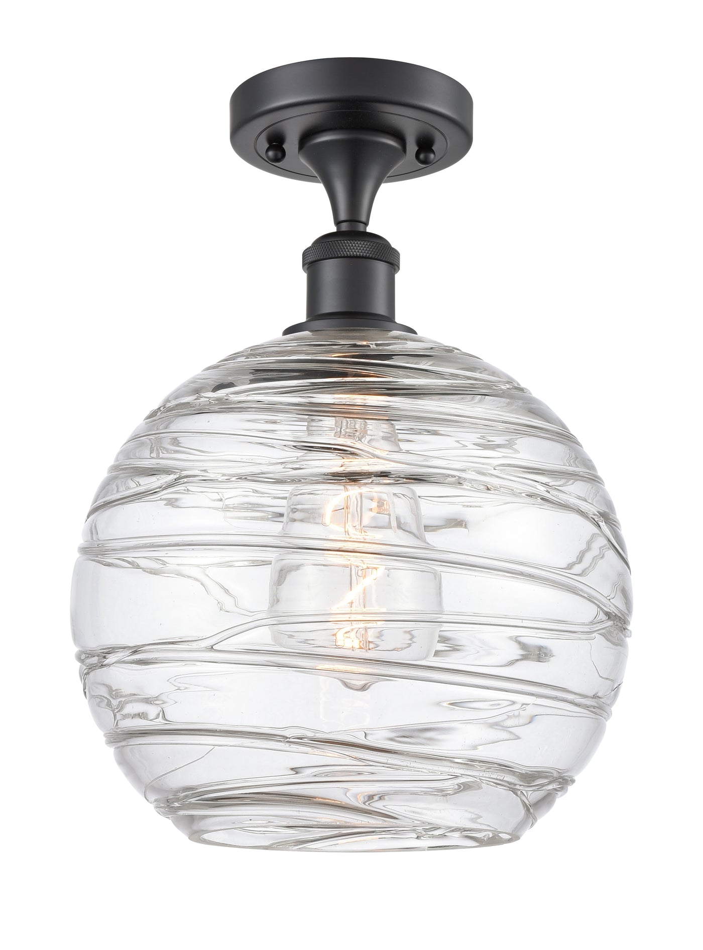 Ballston Semi-Flush Mount White Finish