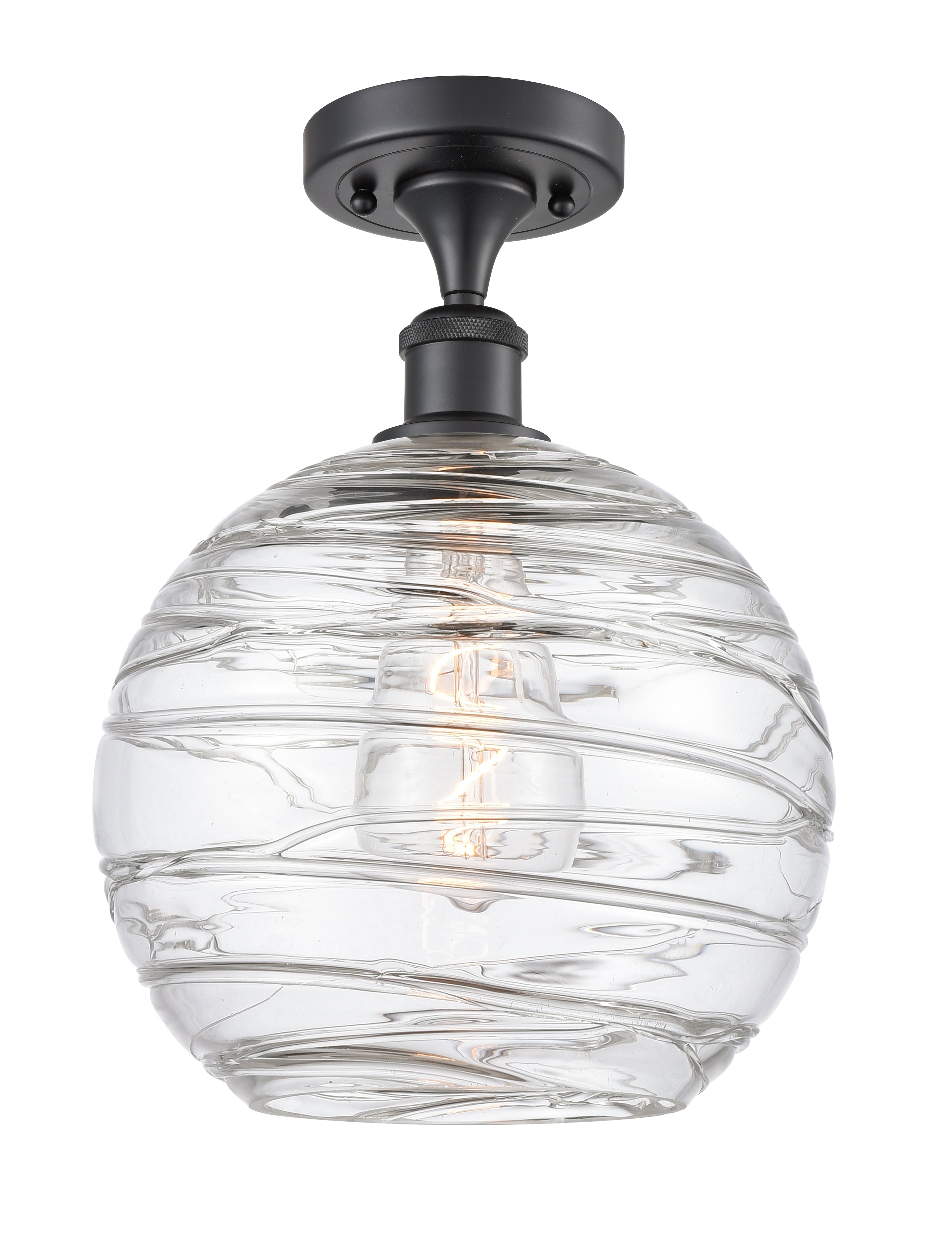 Ballston Semi-Flush Mount White Finish