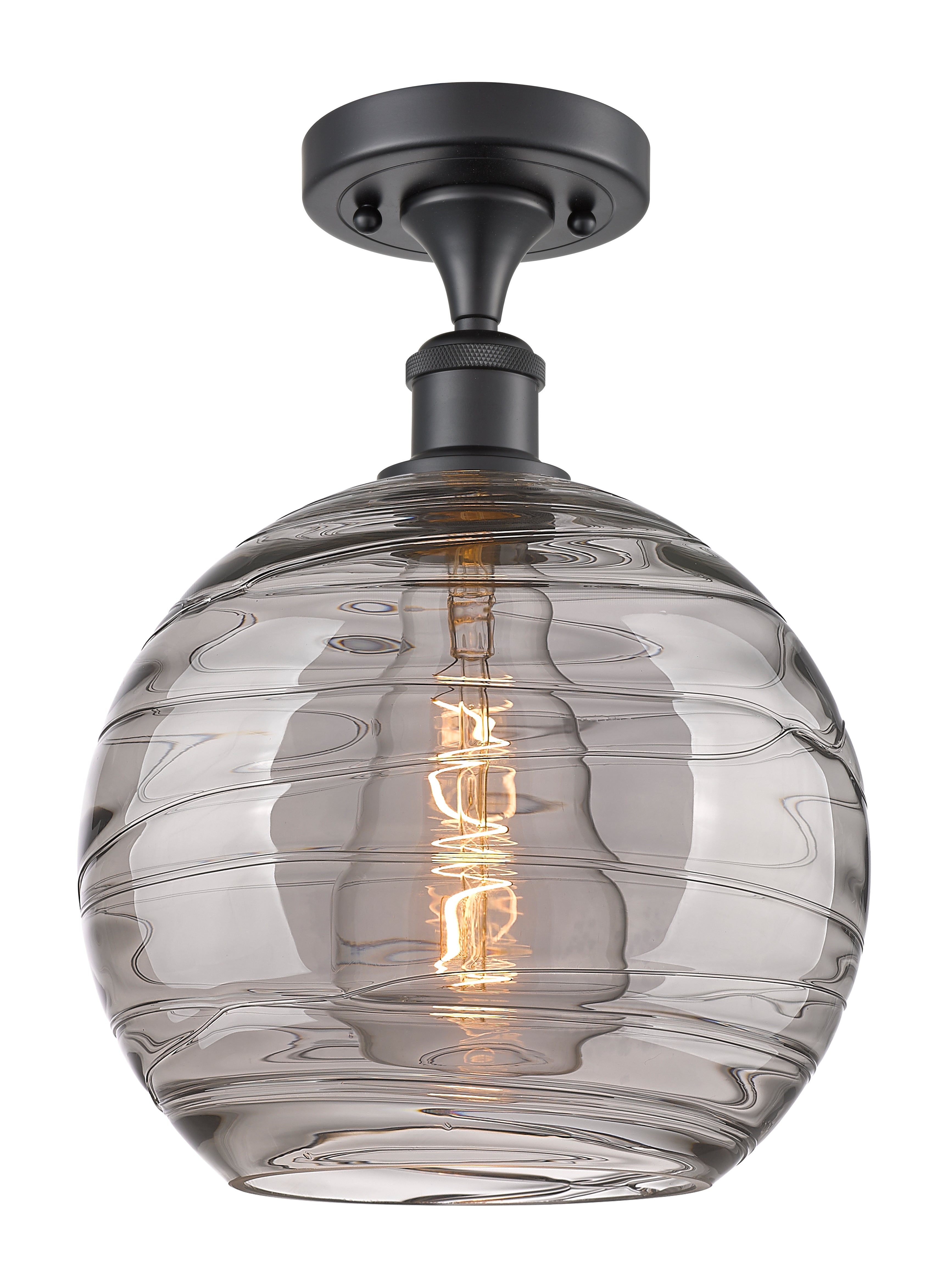 Ballston Semi-Flush Mount White Finish
