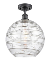 Ballston Semi-Flush Mount Chrome White