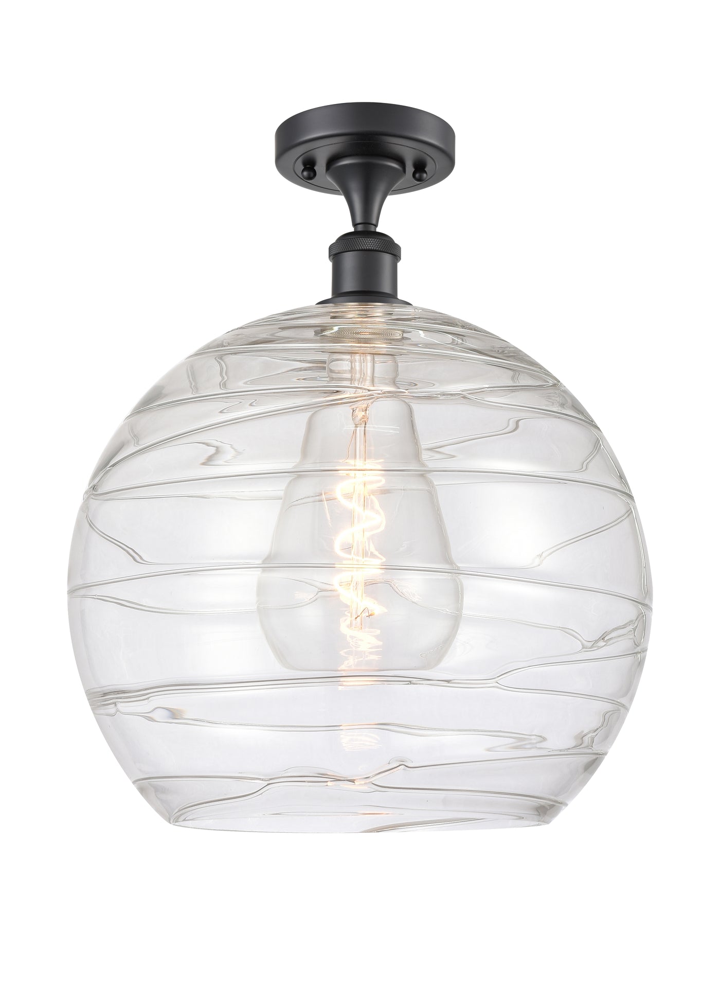 Ballston Semi-Flush Mount White Chrome