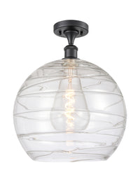 Ballston Semi-Flush Mount White Chrome