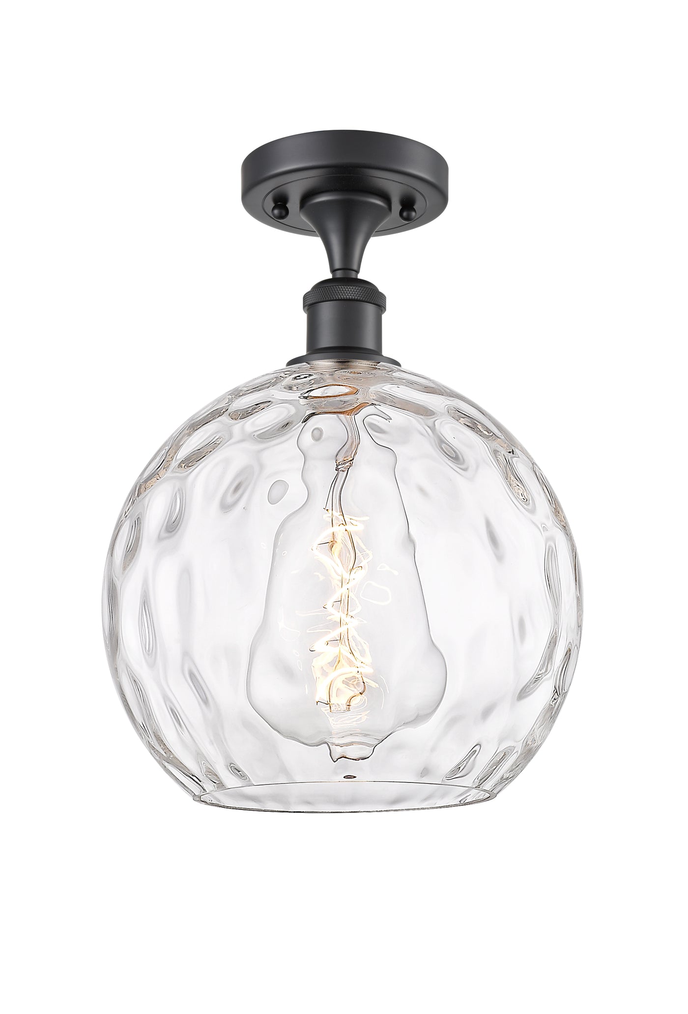 Ballston Semi-Flush Mount White Chrome