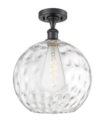 Ballston Semi-Flush Mount Water Glass Steel