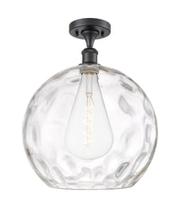 Ballston Semi-Flush Mount White Water Glass