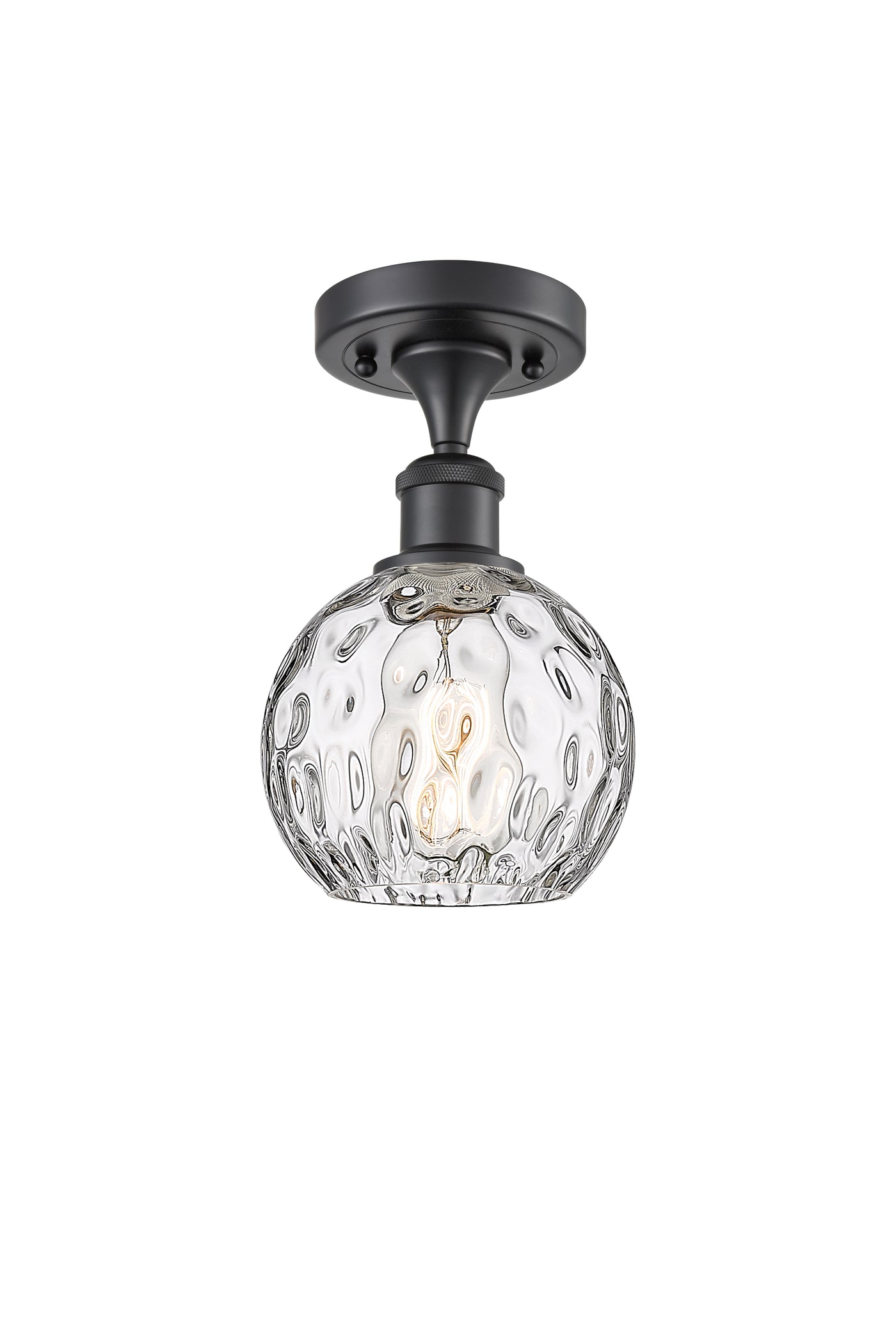 Ballston Semi-Flush Mount White Finish