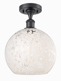 Ballston Semi-Flush Mount White Polished Chrome