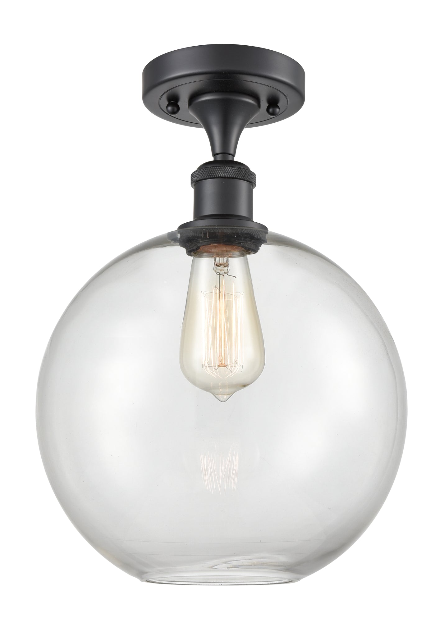 Ballston Semi-Flush Mount White Chrome