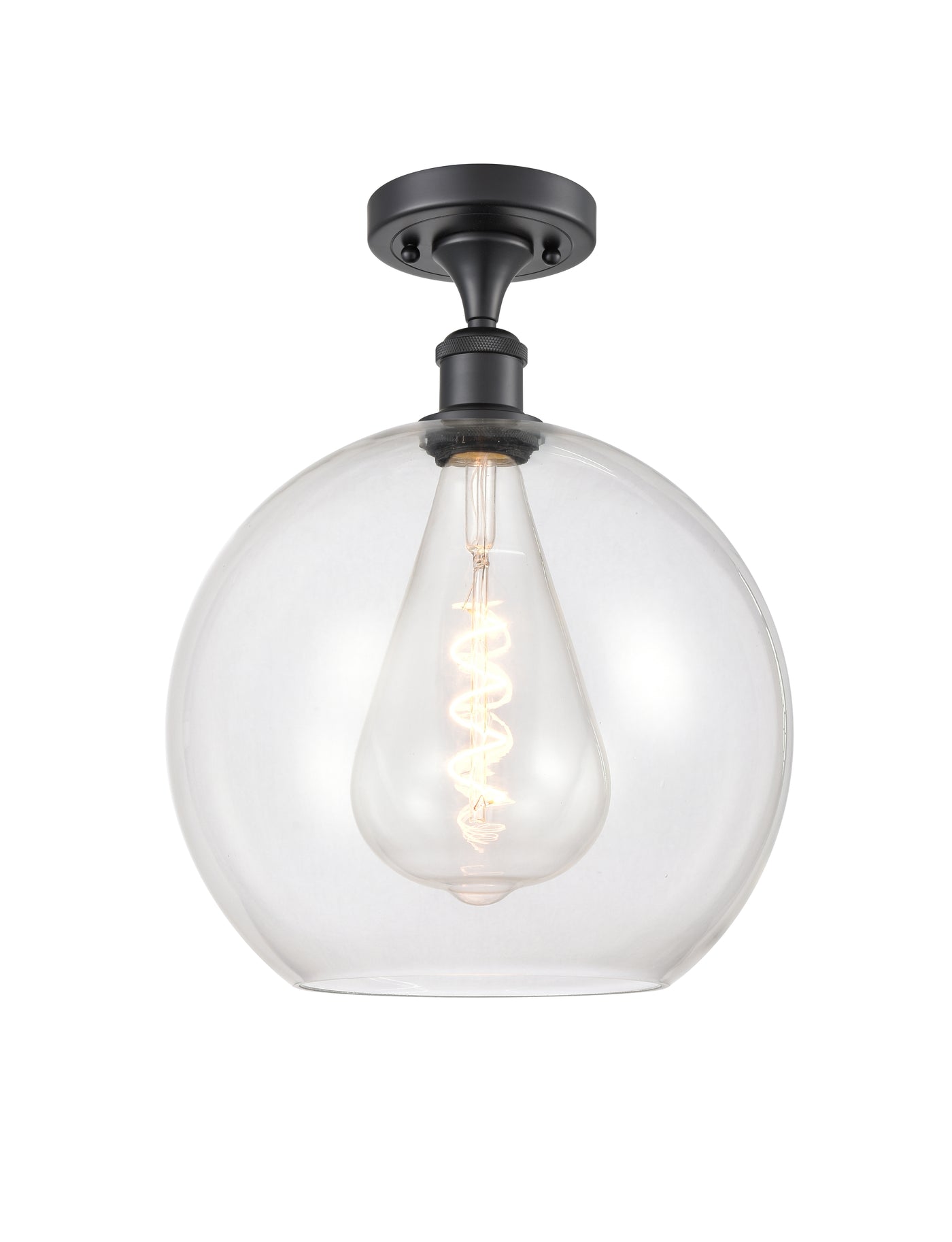 Ballston Semi-Flush Mount White Chrome