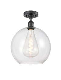 Ballston Semi-Flush Mount White Chrome