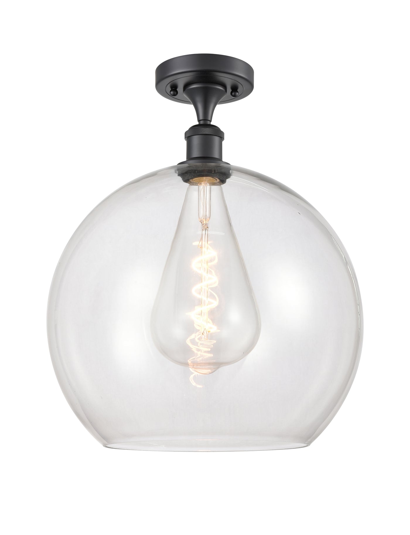 Ballston Semi-Flush Mount White Chrome