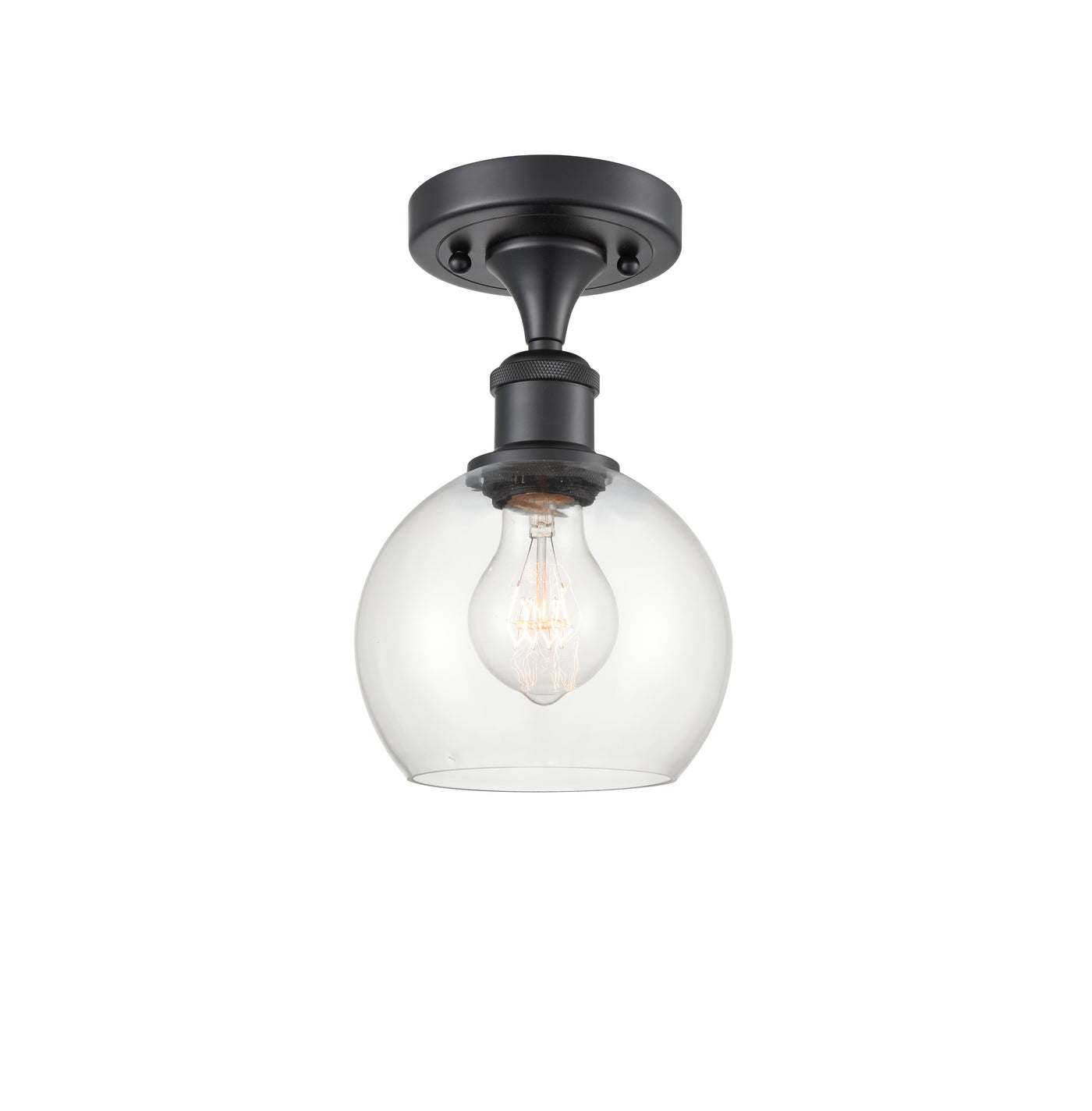 Ballston Semi-Flush Mount White Chrome