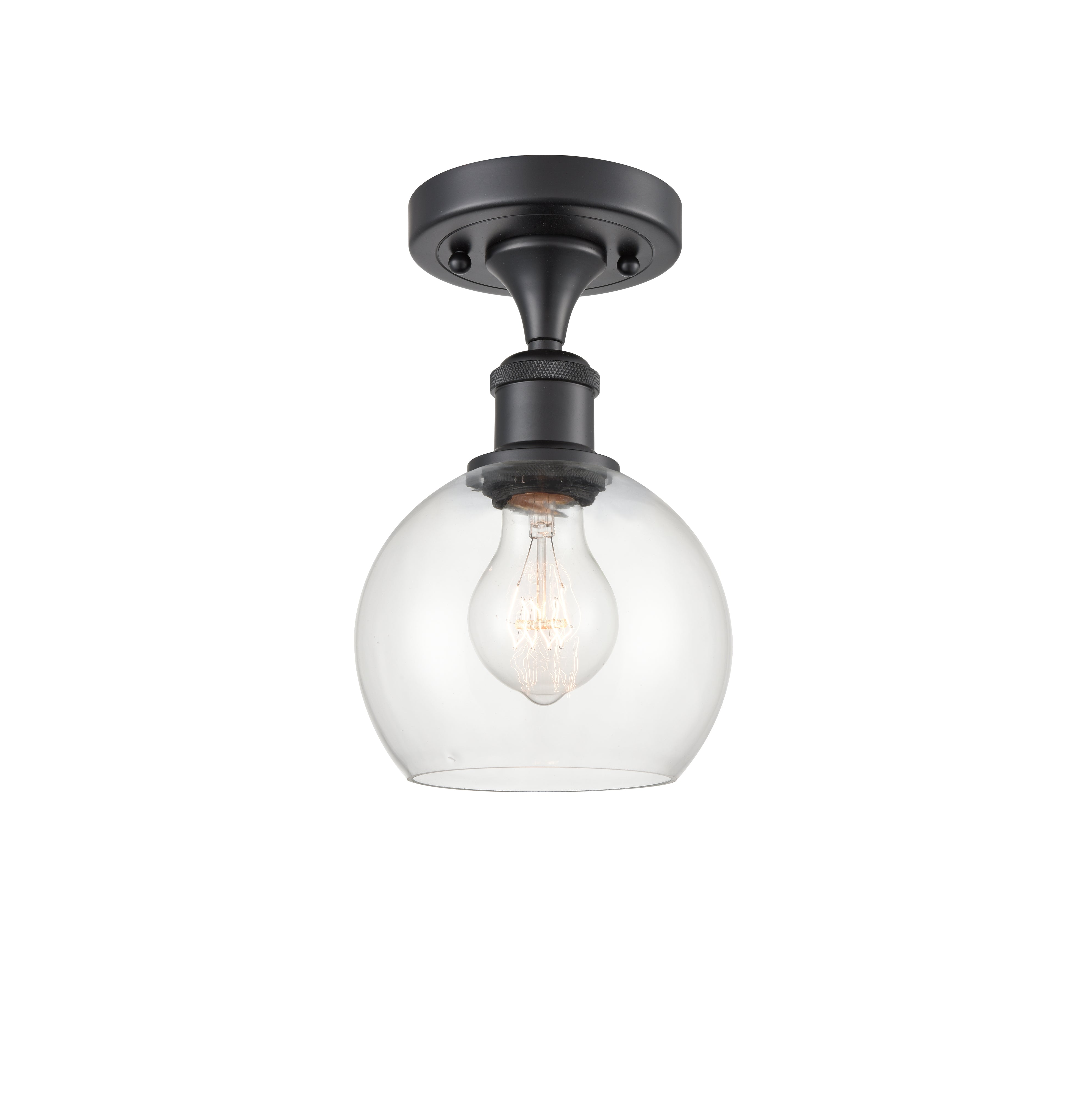 Ballston Semi-Flush Mount White Chrome