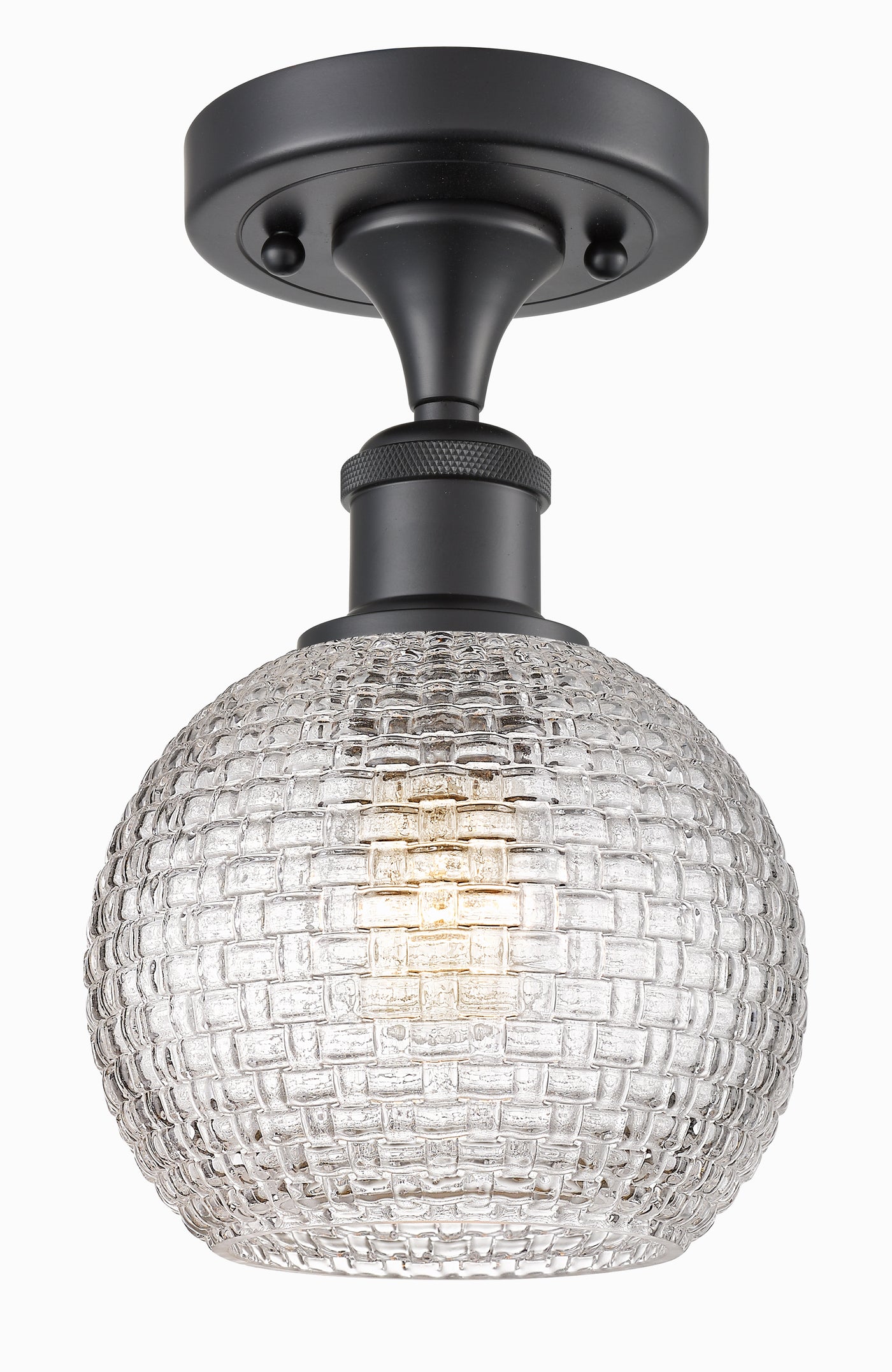 Ballston Semi-Flush Mount White Finish