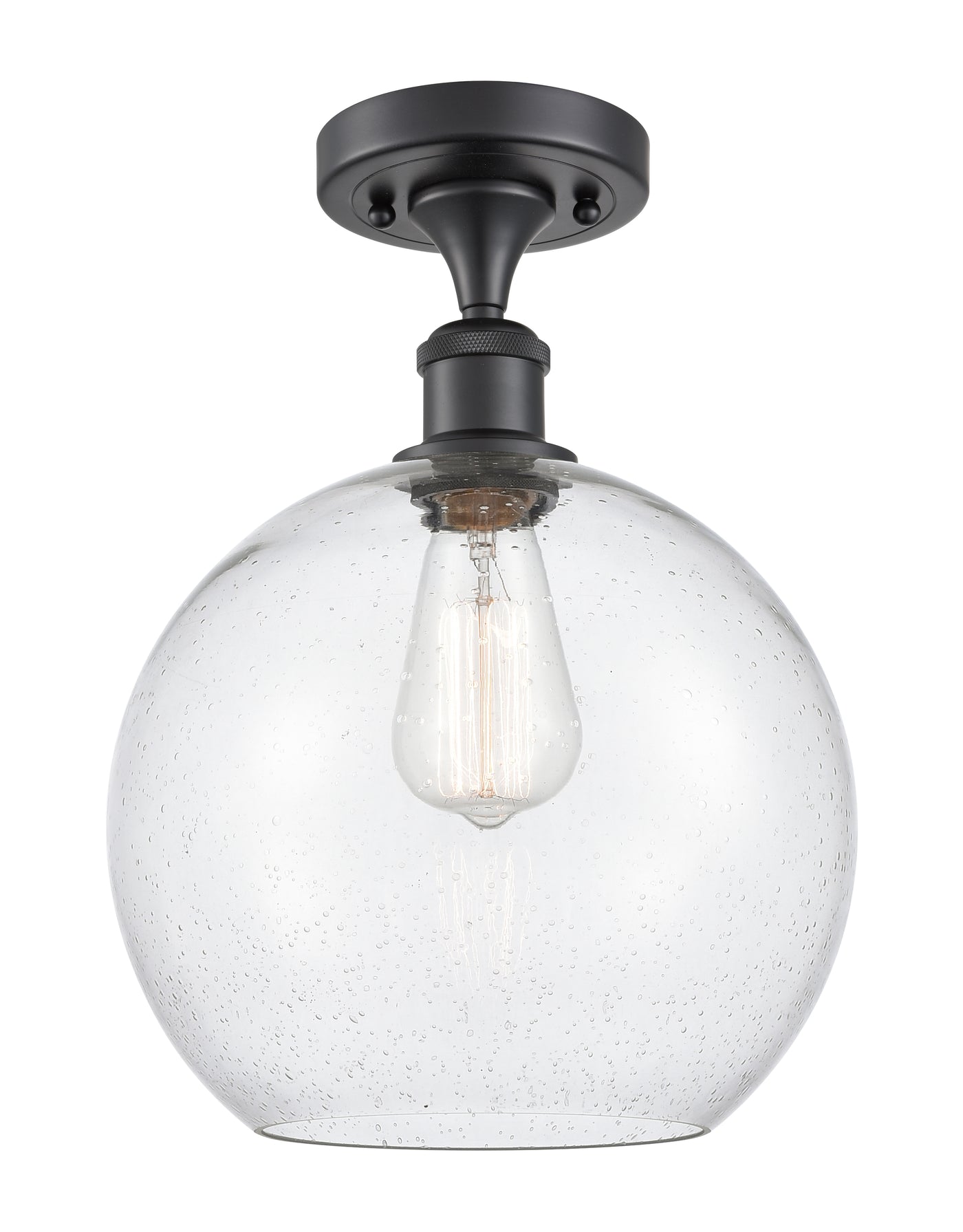 Ballston Semi-Flush Mount White Chrome Finish