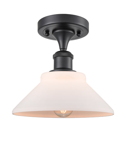 Ballston Semi-Flush Mount White Cast Brass