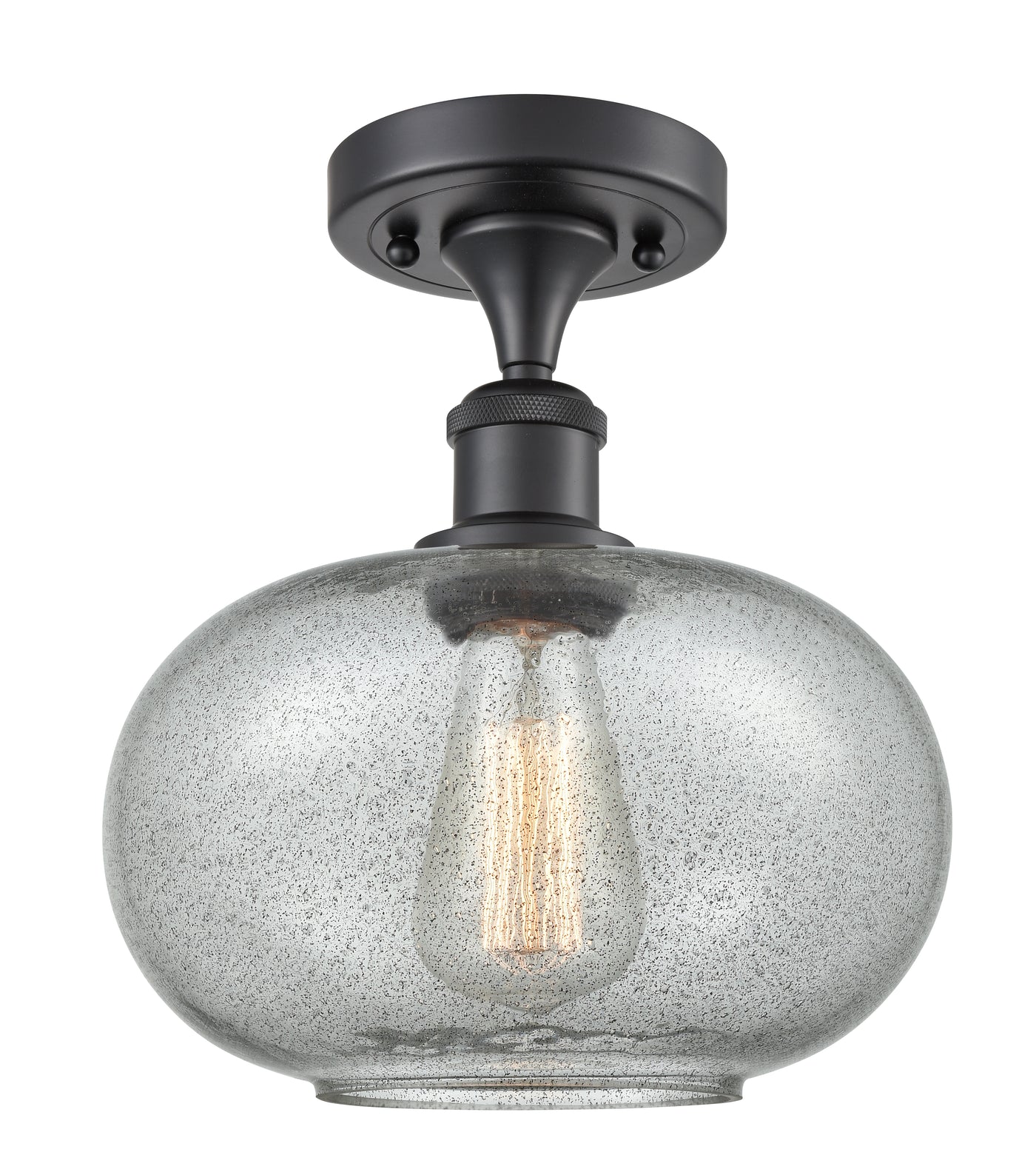 Ballston Semi-Flush Mount - Hand-Blown Glass Shade