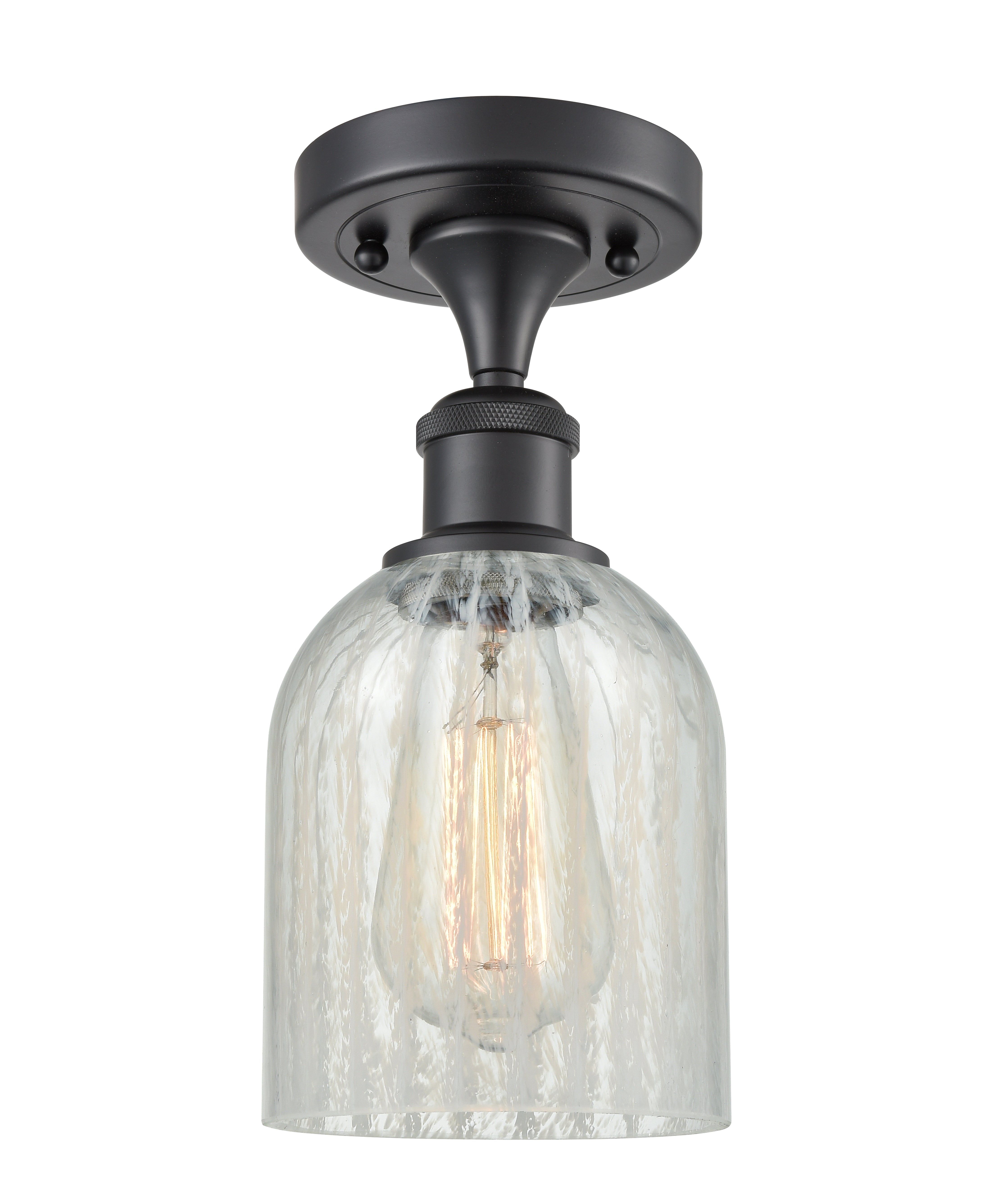 Ballston Semi-Flush Mount | Handcrafted Glass Shade