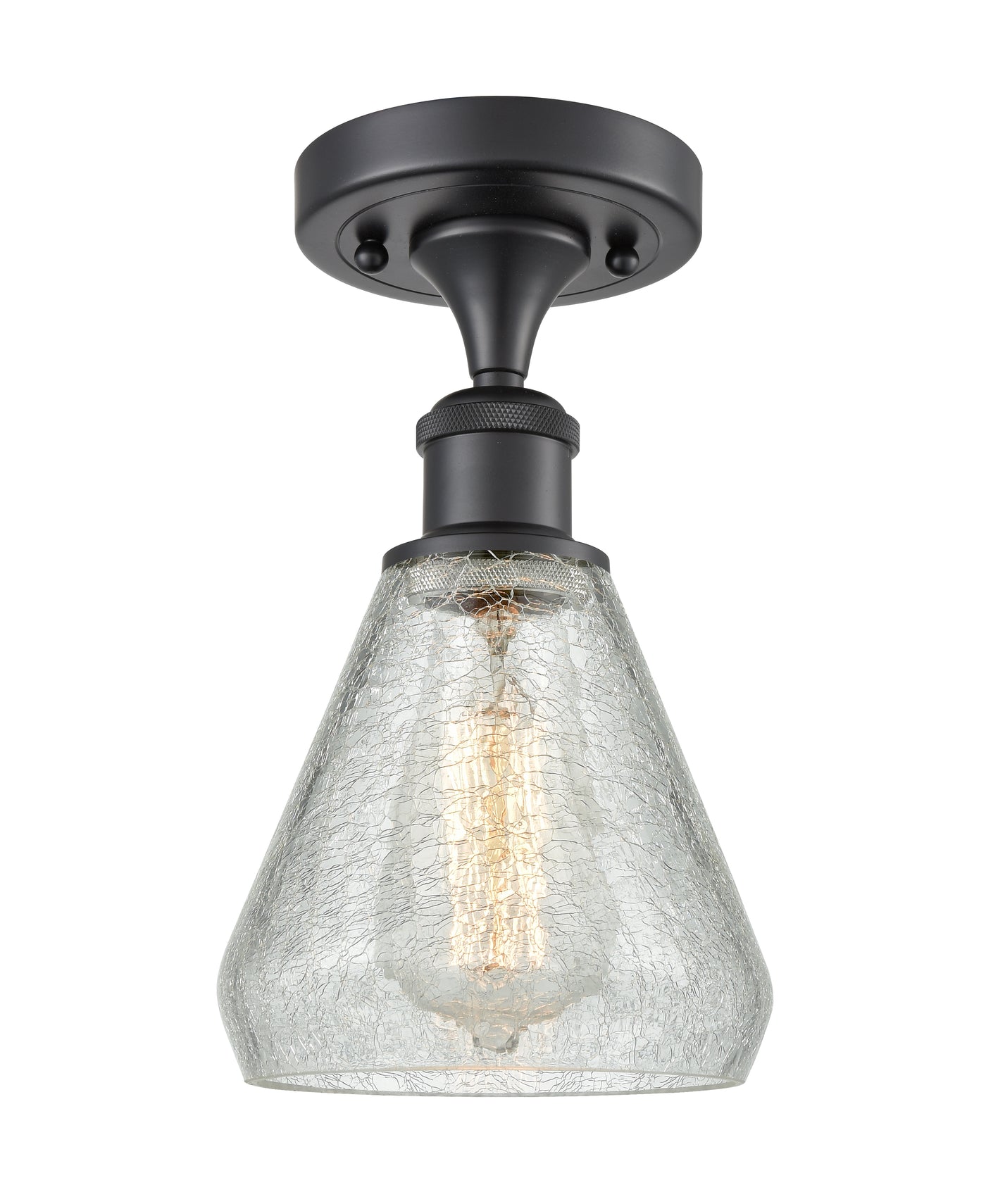 Ballston Semi-Flush Mount White Finish