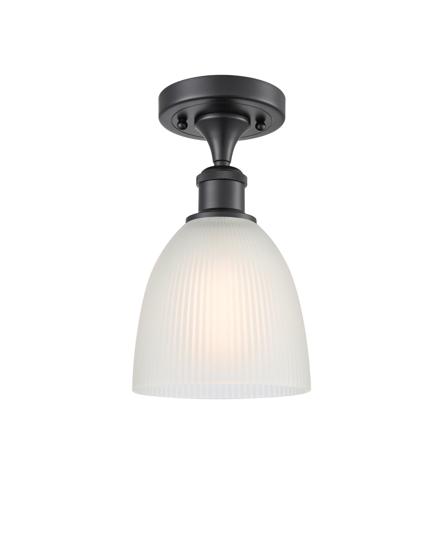 Ballston Semi-Flush Mount White Chrome