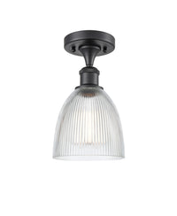Ballston Semi-Flush Mount White Chrome
